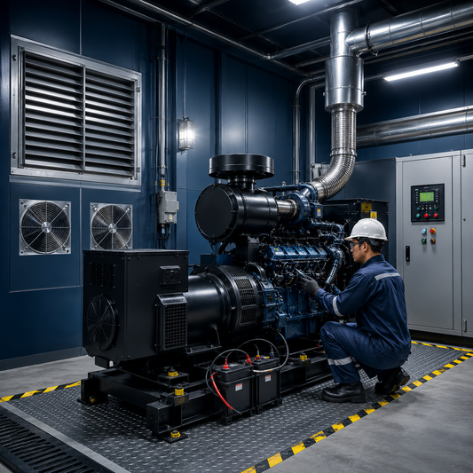 genset dalam ruangan