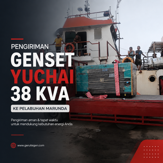 Pengiriman Genset Yuchai 38 KVA Silent Type ke Pelabuhan Marunda: Tiba di Lokasi dan Siap Diinstalasi