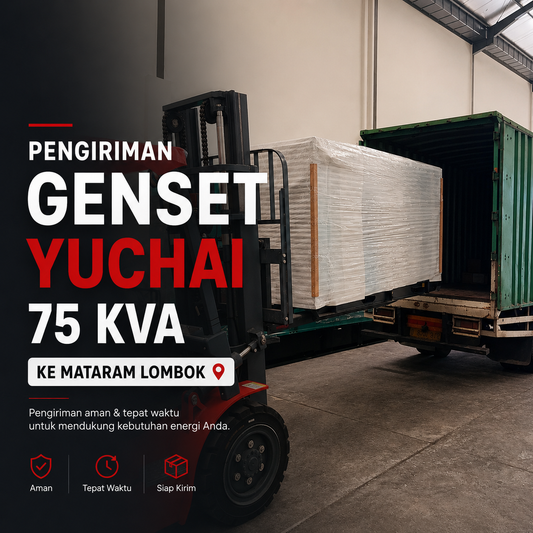 pengiriman genset yuchai 75 kva
