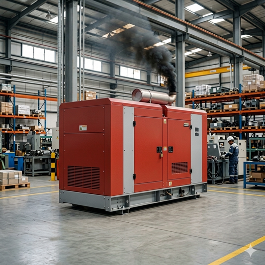 penyebab genset mengeluarkan asap hitam