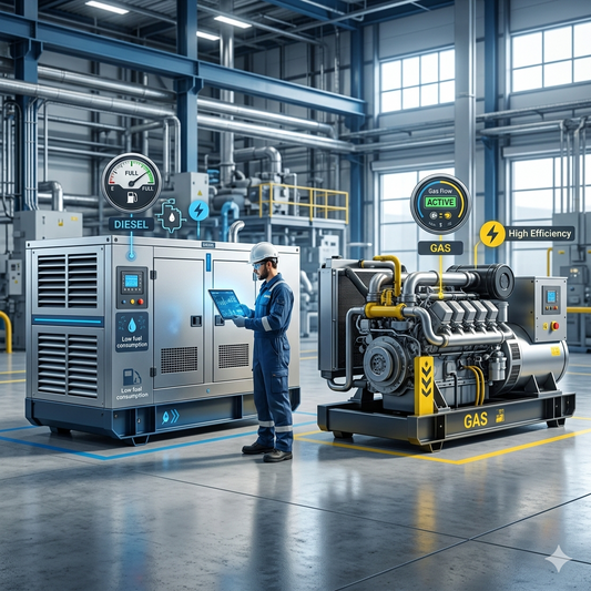 genset diesel dan genset gas