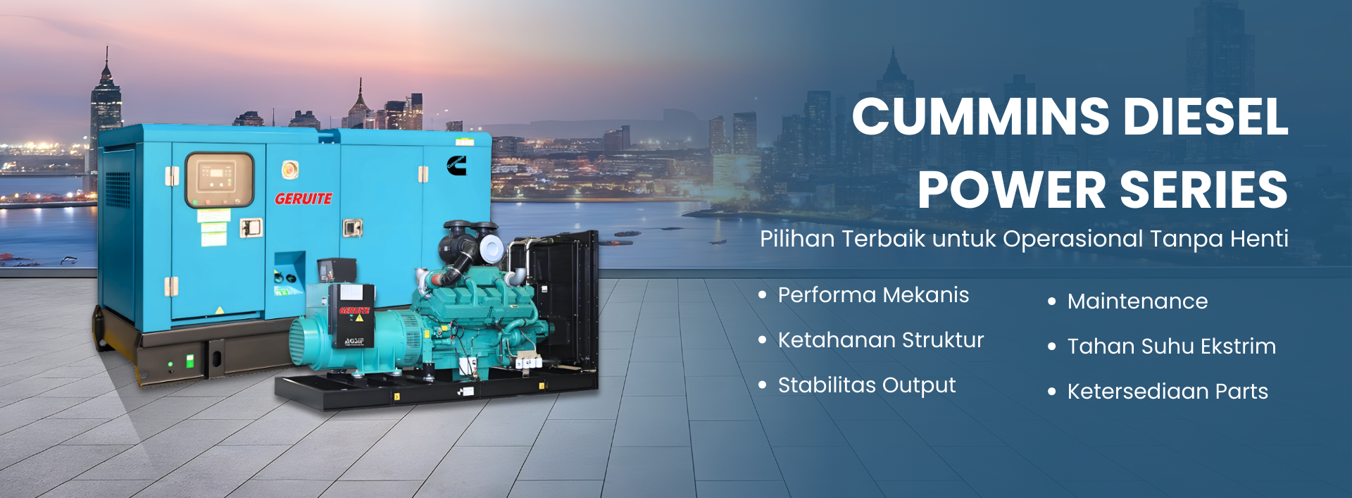 genset cummins banner