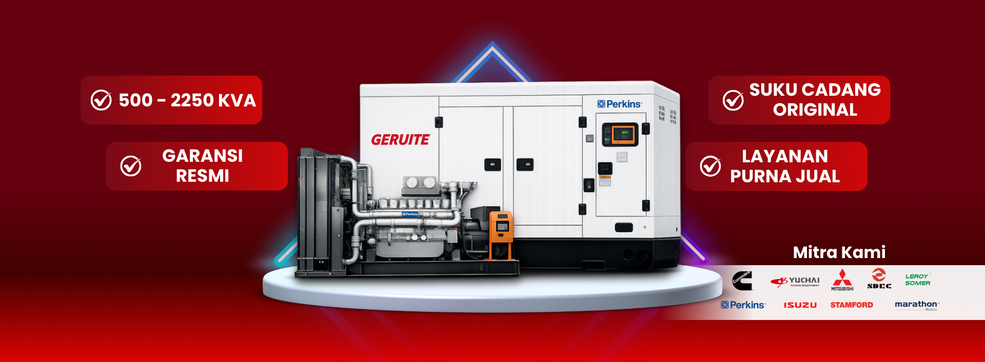 genset perkins 500-2250 kva